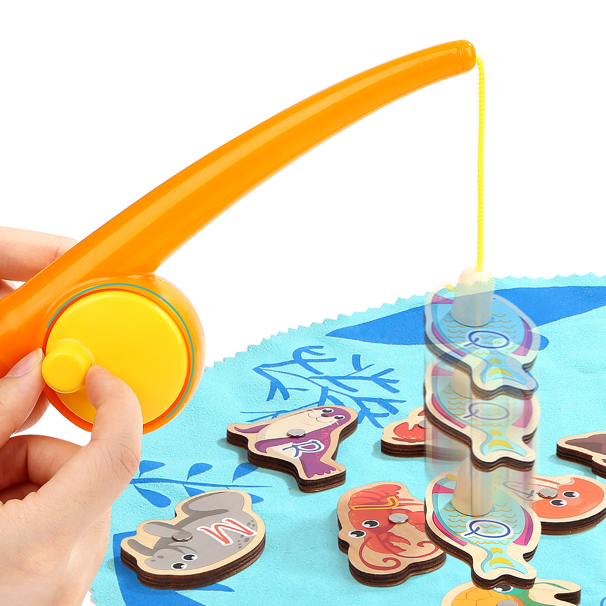 TOP BRIGHT Magnetic Fishing Game for Kids with 2 Fishing Rods, Toddler  Magnetic Fishing Toy with 26 Wooden Ocean Animals, Educational Toys for  Boys Girls 2 Years Old Up : : Toys & Games