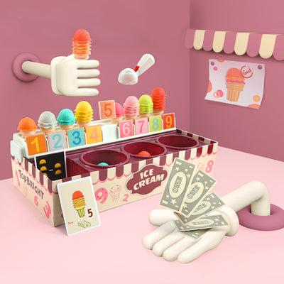 Top Bright - Colorful Number Cognitive Ice Cream Learning Box
